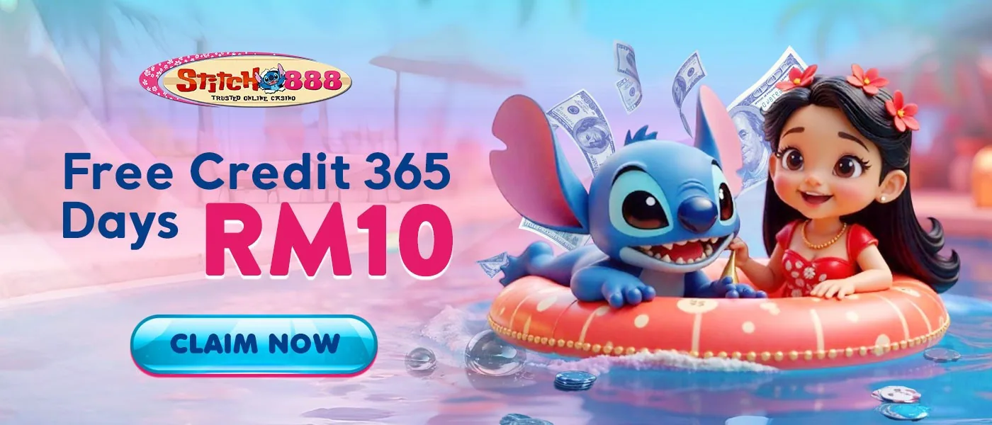 stitch888 free credit 365 days RM10